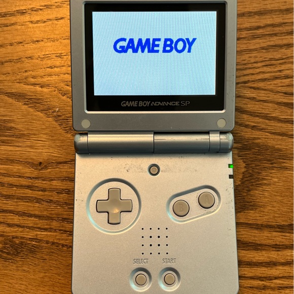 Nintendo Gameboy Advance SP System CIB 3rd party Charger Pearl Blue AGS 101 - Picture 2 of 13